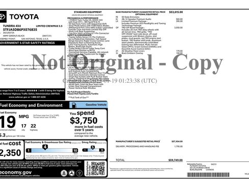 Used 2023 Toyota Tundra Limited w/ TRD Off-Road Package AWD/4WD image 16