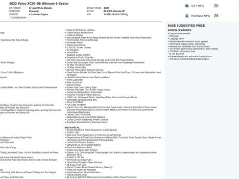 Used 2023 Volvo XC90 B6 Ultimate image 11