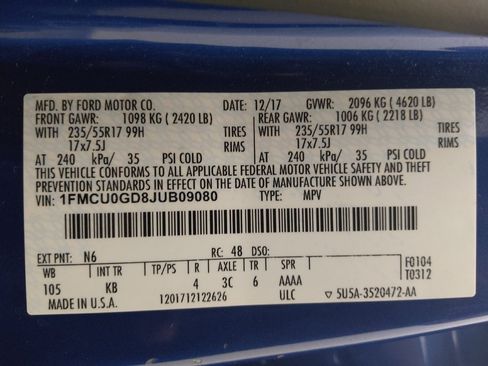 Used 2018 Ford Escape SE w/ Ford Safe & Smart Package FWD image 33