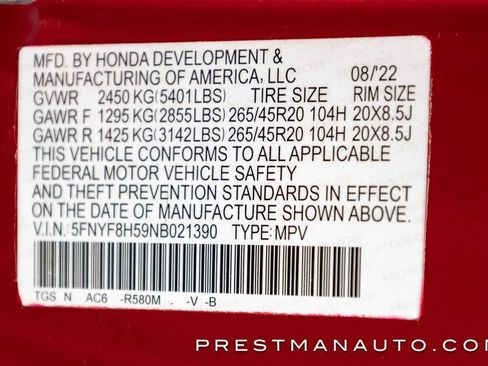 Used 2022 Honda Passport EX-L image 42