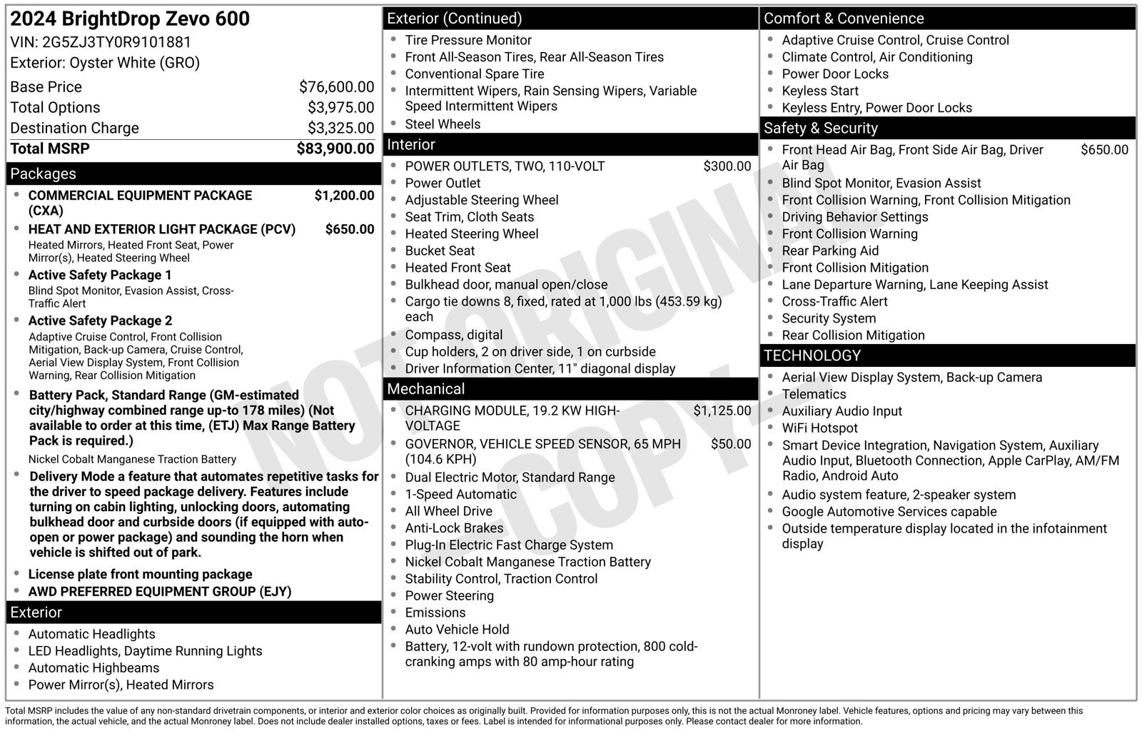 Used 2024 Chevrolet Brightdrop 600 w/ Commercial Equipment Package AWD/4WD image 19