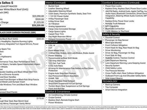 Certified 2023 Kia Seltos S FWD image 27