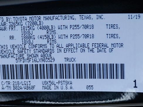 Used 2020 Toyota Tundra SR5 w/ SR5 Leather Package AWD/4WD image 48