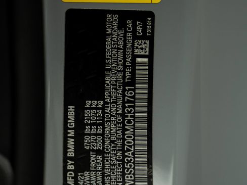 Used 2021 BMW M4 Coupe w/ M Carbon Exterior Package RWD image 69