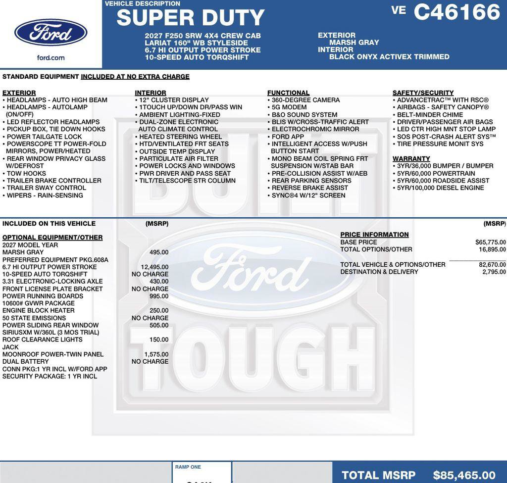 New 2027 Ford F250 Lariat AWD/4WD image 2