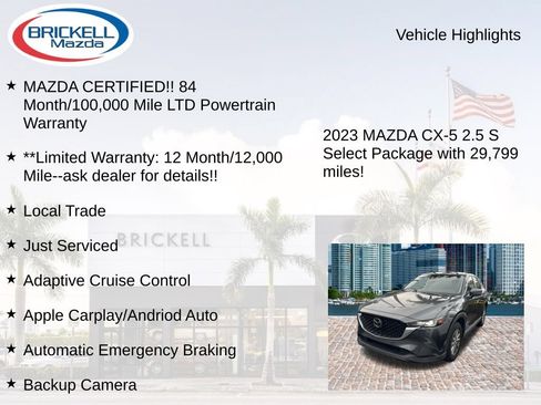 Used 2023 MAZDA CX-5 AWD 2.5 S w/ Select Package image 16