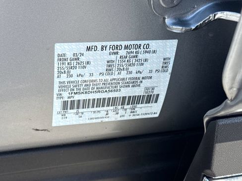 Used 2024 Ford Explorer XLT w/ Equipment Group 202A AWD/4WD image 37
