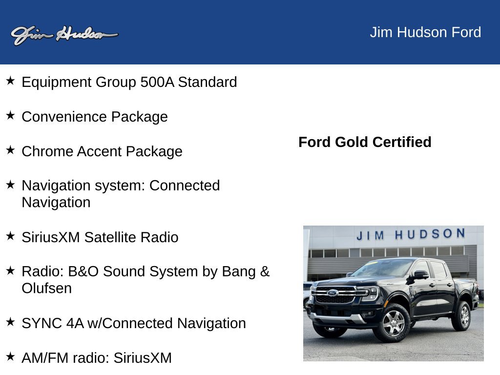 Certified 2025 Ford Ranger Lariat w/ Chrome Accent Package AWD/4WD image 12