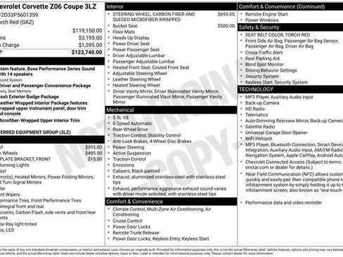 Used 2023 Chevrolet Corvette Z06 RWD image 20