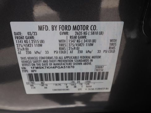 Used 2023 Ford Explorer ST-Line w/ Class IV Trailer Tow Package RWD image 27