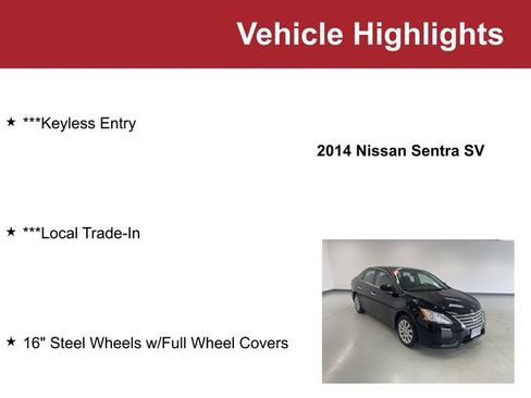 Used 2014 Nissan Sentra SV image 2