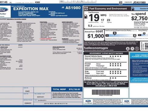 Used 2018 Ford Expedition Max Limited w/ Equipment Group 302A image 6