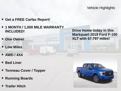Used 2019 Ford F150 XLT w/ Equipment Group 302A Luxury AWD/4WD image 9