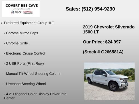 Used 2019 Chevrolet Silverado 1500 LT w/ Texas Edition AWD/4WD image 18