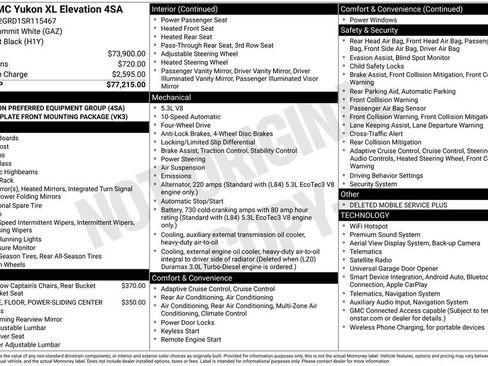 Used 2025 GMC Yukon XL Elevation AWD/4WD image 40