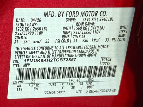 Used 2026 Ford Explorer ST-Line AWD/4WD image 67