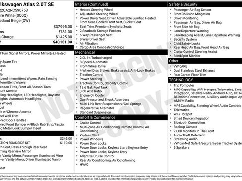 Certified 2024 Volkswagen Atlas SE FWD image 24