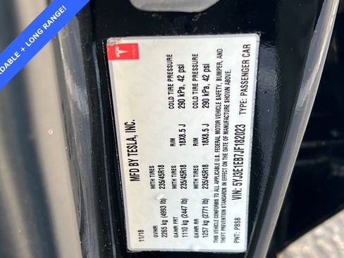 Used 2018 Tesla Model 3 Long Range image 28