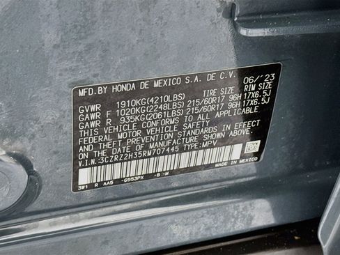 Certified 2024 Honda HR-V LX image 29