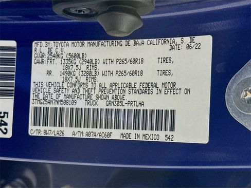 Certified 2022 Toyota Tacoma Limited image 37