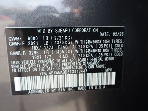 New 2026 Subaru Ascent Premium image 24