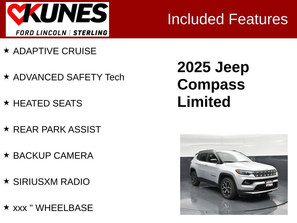 Used 2025 Jeep Compass Limited AWD/4WD image 2