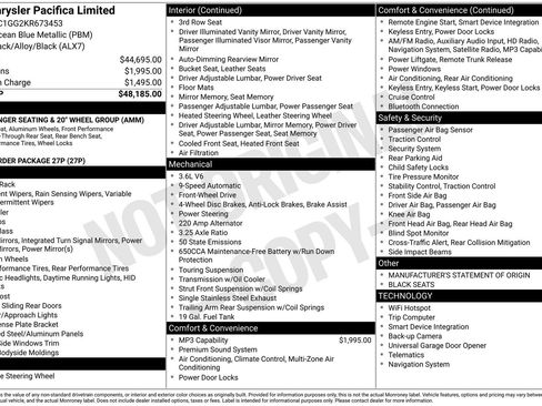 Used 2019 Chrysler Pacifica Limited image 31