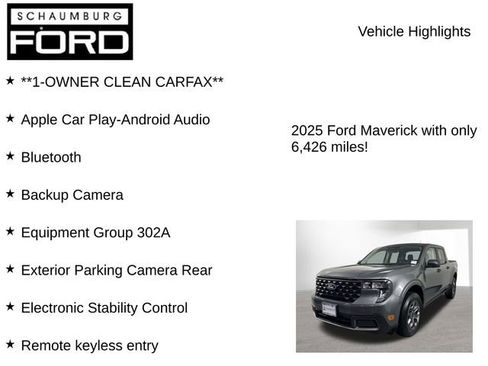 Used 2025 Ford Maverick XLT w/ Equipment Group 302A AWD/4WD image 7