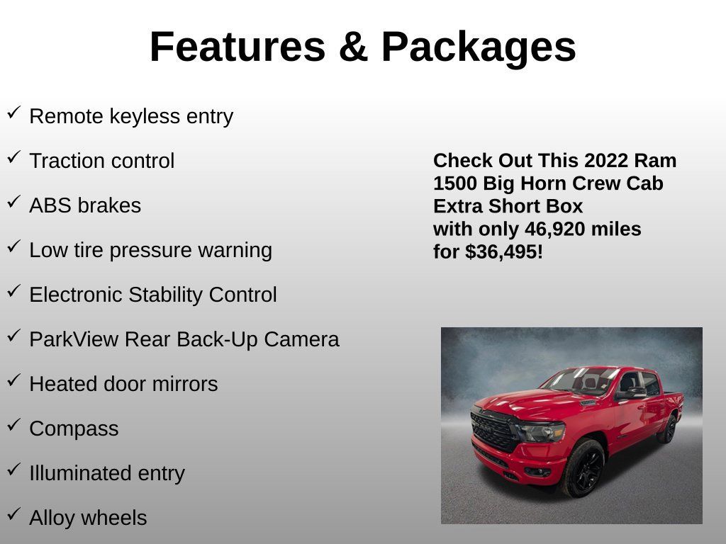 Used 2022 RAM 1500 Big Horn AWD/4WD image 4