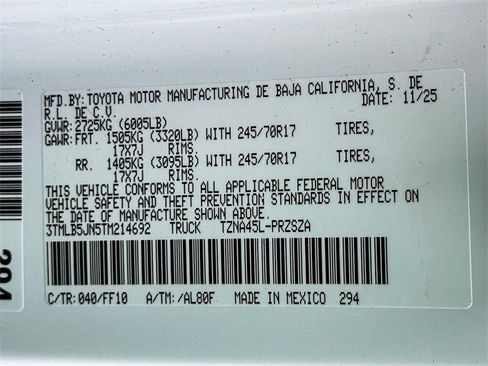 New 2026 Toyota Tacoma SR5 image 23