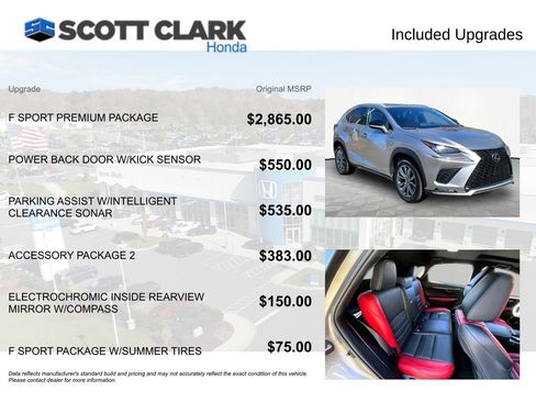 Used 2020 Lexus NX 300 F Sport w/ F Sport Premium Package image 8