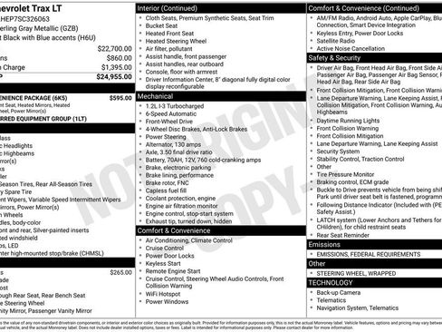 New 2025 Chevrolet Trax LT w/ LT Convenience Package image 9