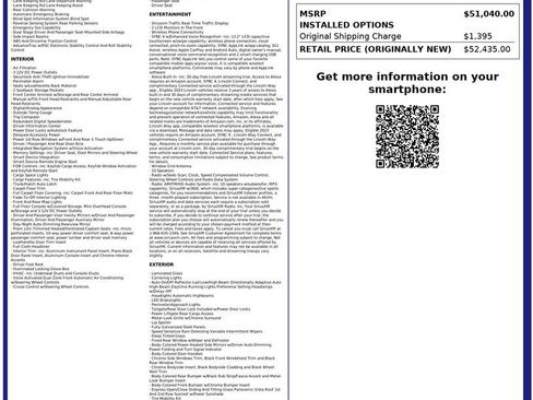 Used 2023 Lincoln Nautilus Reserve w/ Equipment Group 201A image 3