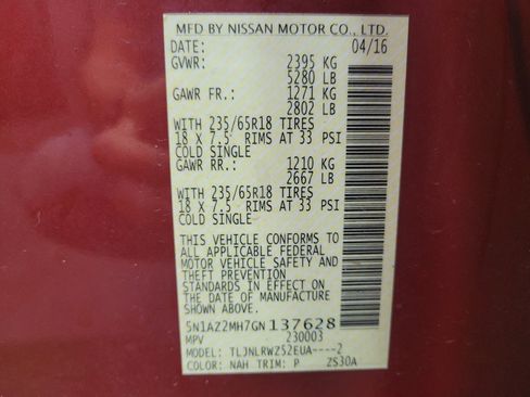 Used 2016 Nissan Murano SL AWD/4WD image 30