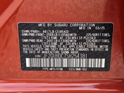 Used 2025 Subaru Crosstrek 2.0i Premium AWD/4WD image 33