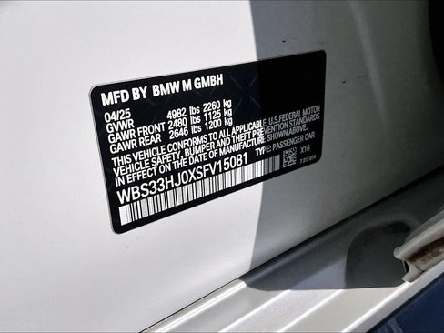 Used 2025 BMW M3 Competition w/ Executive Package AWD/4WD image 34