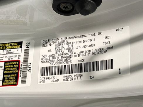 New 2026 Toyota Tundra SR5 image 25