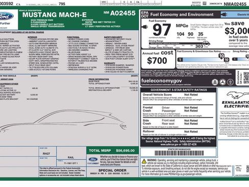 Certified 2022 Ford Mustang Mach-E Premium RWD image 3