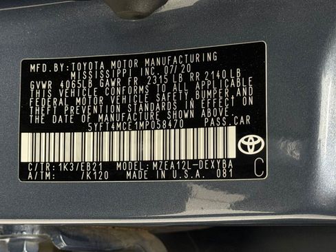 Used 2021 Toyota Corolla XSE FWD image 20