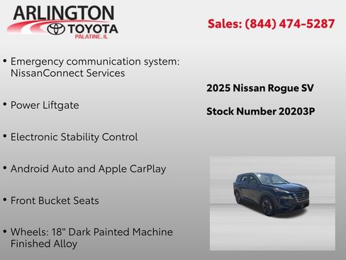 Used 2025 Nissan Rogue SV AWD/4WD image 2