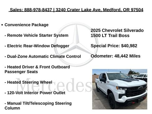 Used 2025 Chevrolet Silverado 1500 LT Trail Boss w/ Protection Package AWD/4WD image 30