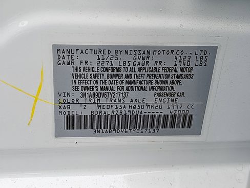 New 2026 Nissan Sentra SR w/ Floor Mat Package image 18