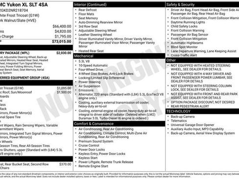 Used 2022 GMC Yukon XL SLT w/ SLT Luxury Package AWD/4WD image 6