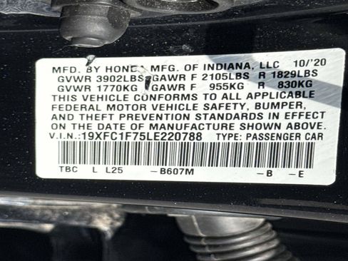 Used 2020 Honda Civic EX-L image 25