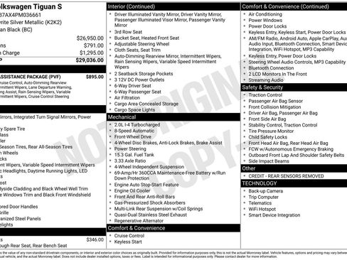 Used 2023 Volkswagen Tiguan S w/ Driver Assistance Package image 41