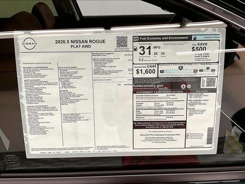 New 2026 Nissan Rogue Platinum w/ Platinum Premium Package AWD/4WD image 42