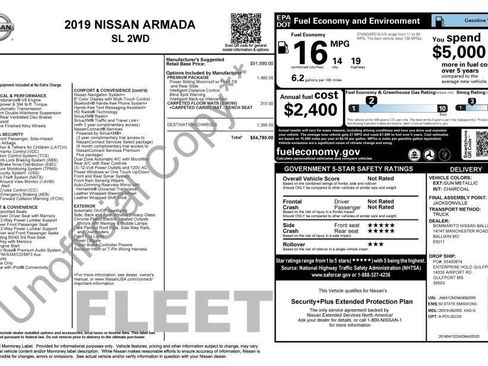 Used 2019 Nissan Armada SL w/ Premium Package image 3