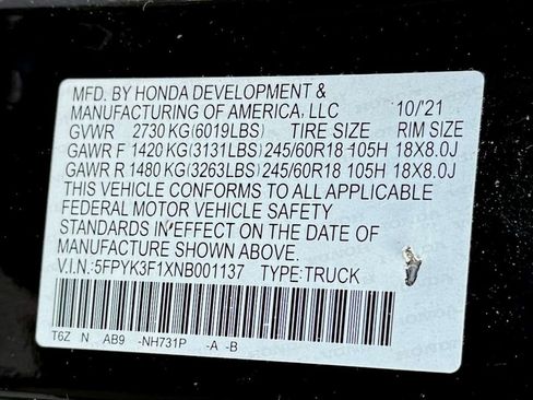 Used 2022 Honda Ridgeline Sport image 26