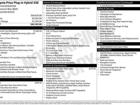 Used 2025 Toyota Prius Plug-In Hybrid FWD image 35