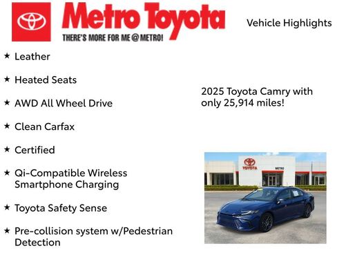 Certified 2025 Toyota Camry XSE AWD/4WD image 9